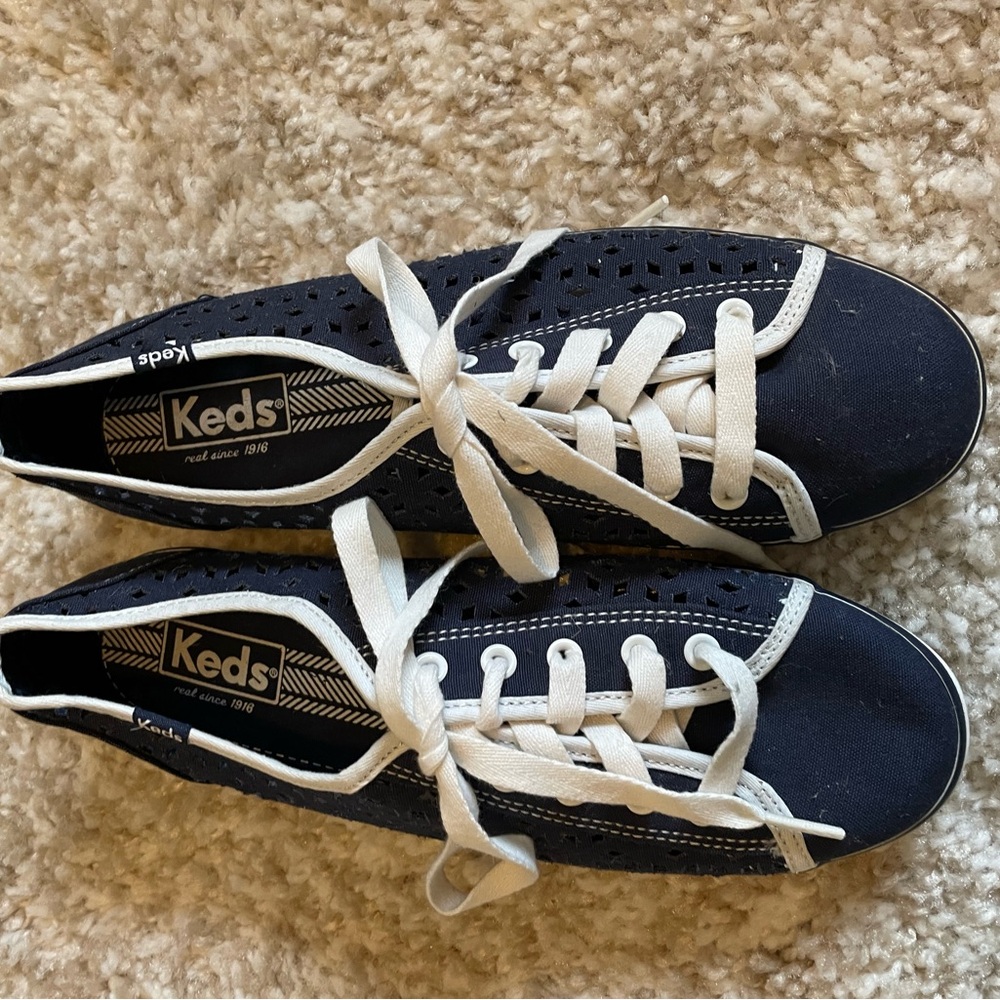 Keds Blue and White Classic Sneakers